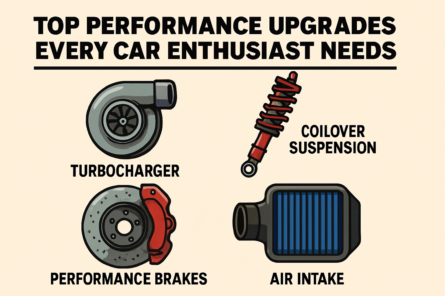 Top Performance Upgrades Every Car Enthusiast Needs