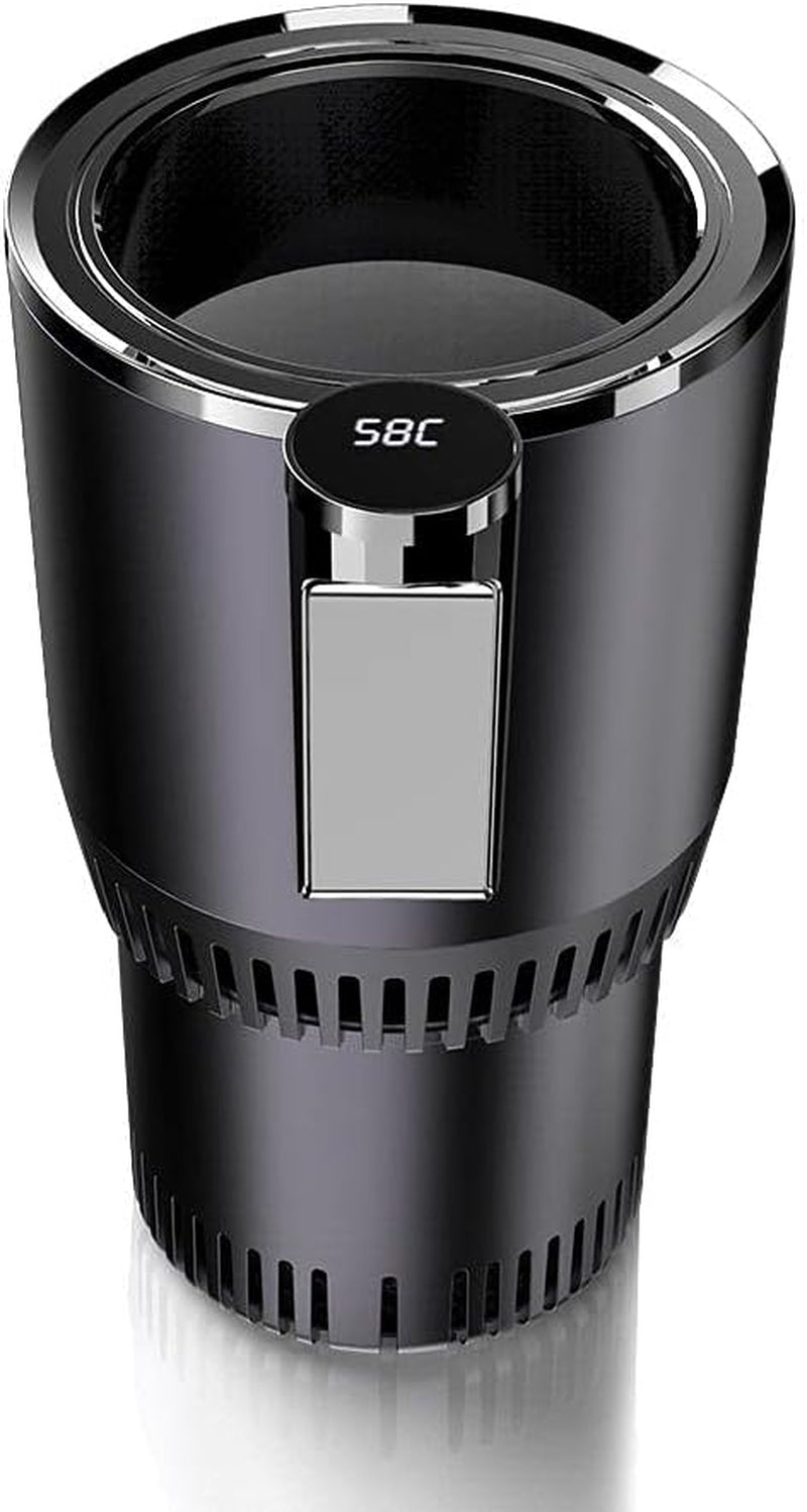 2-In-1 Car Cup Warmer Cooler, Smart Car Cup Mug Holder Auto Car Cooling and Heating Cup Holder Car Tumbler Holder Practical Car Refrigerator Cooler Insulation Drink Cooler Cup (Black) - Revved Up Tools