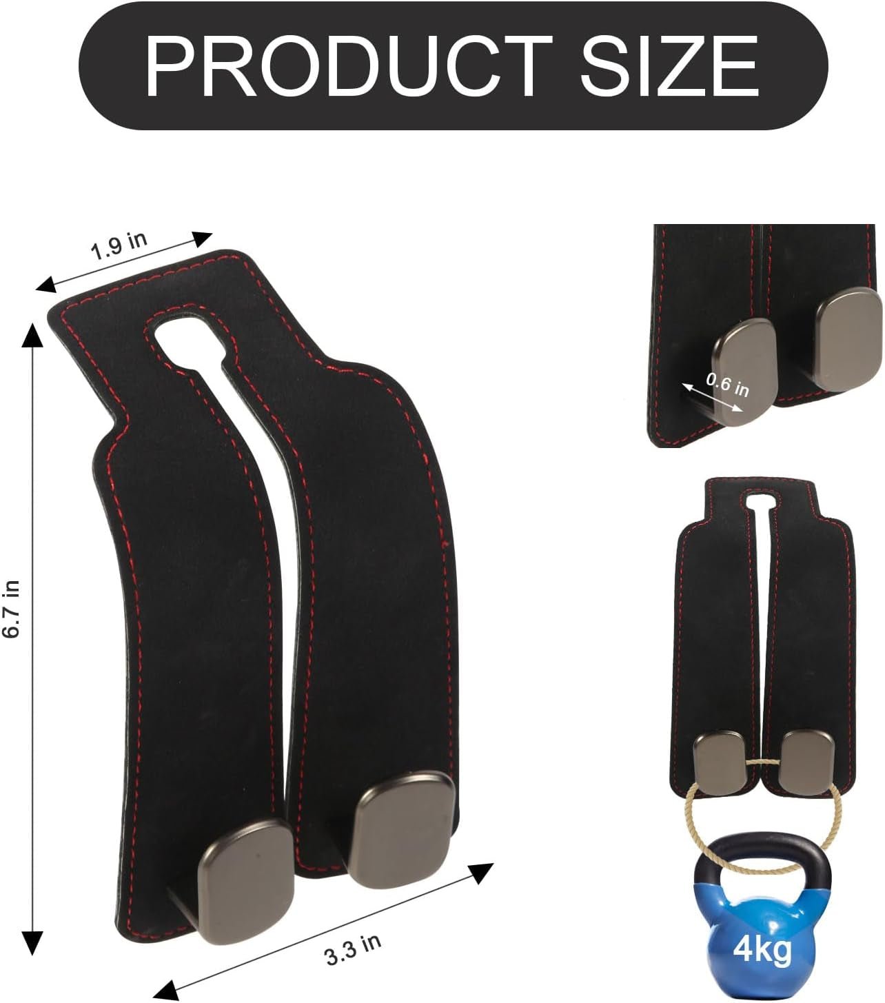2 Pcs Multifunctional Headrest Hooks for Car, Premium Suede Material Purse Holder for Car, Double Car Seat Hooks for Headrest, Car Headrest Hook Fits Universal Car Seat Back Storage Hook - Revved Up Auto