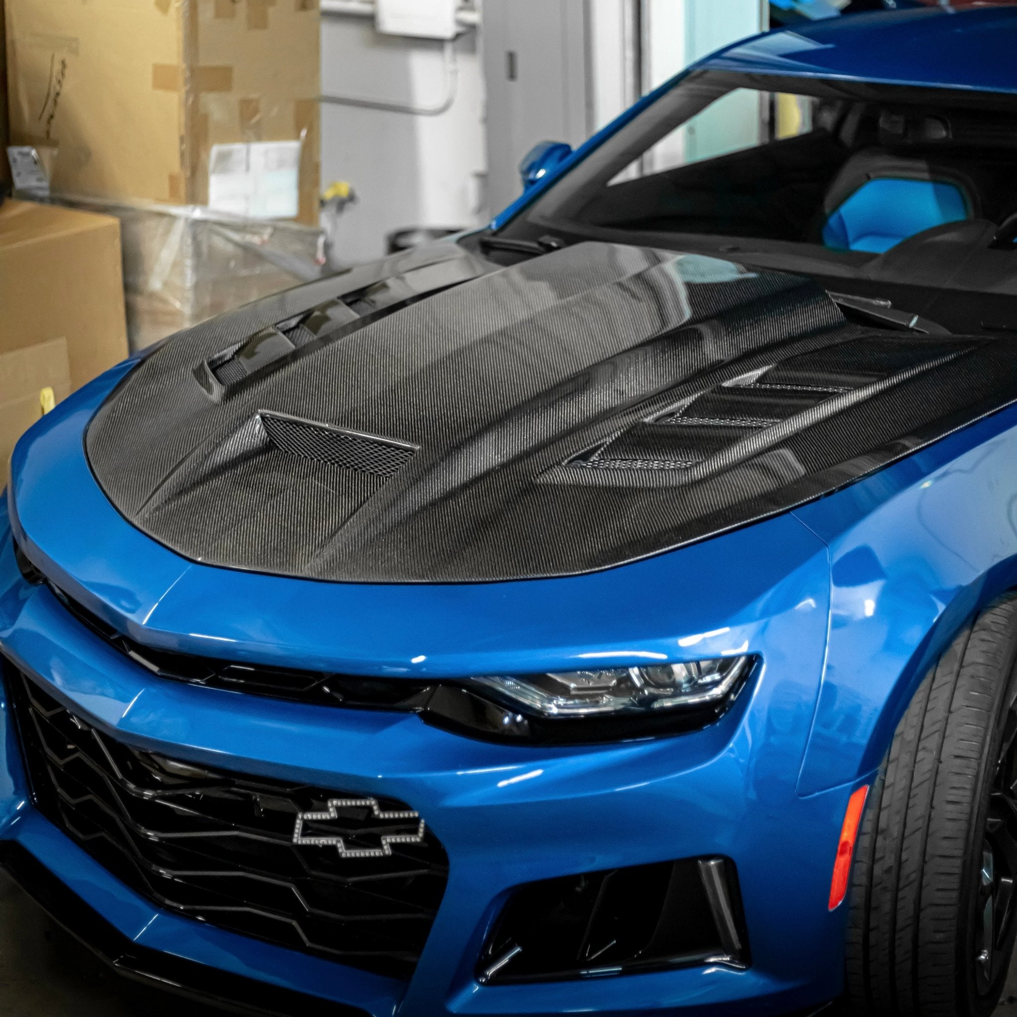 2016-2025 Chevy Camaro Terminator Full Carbon Fiber Hood - Revved Up Tools