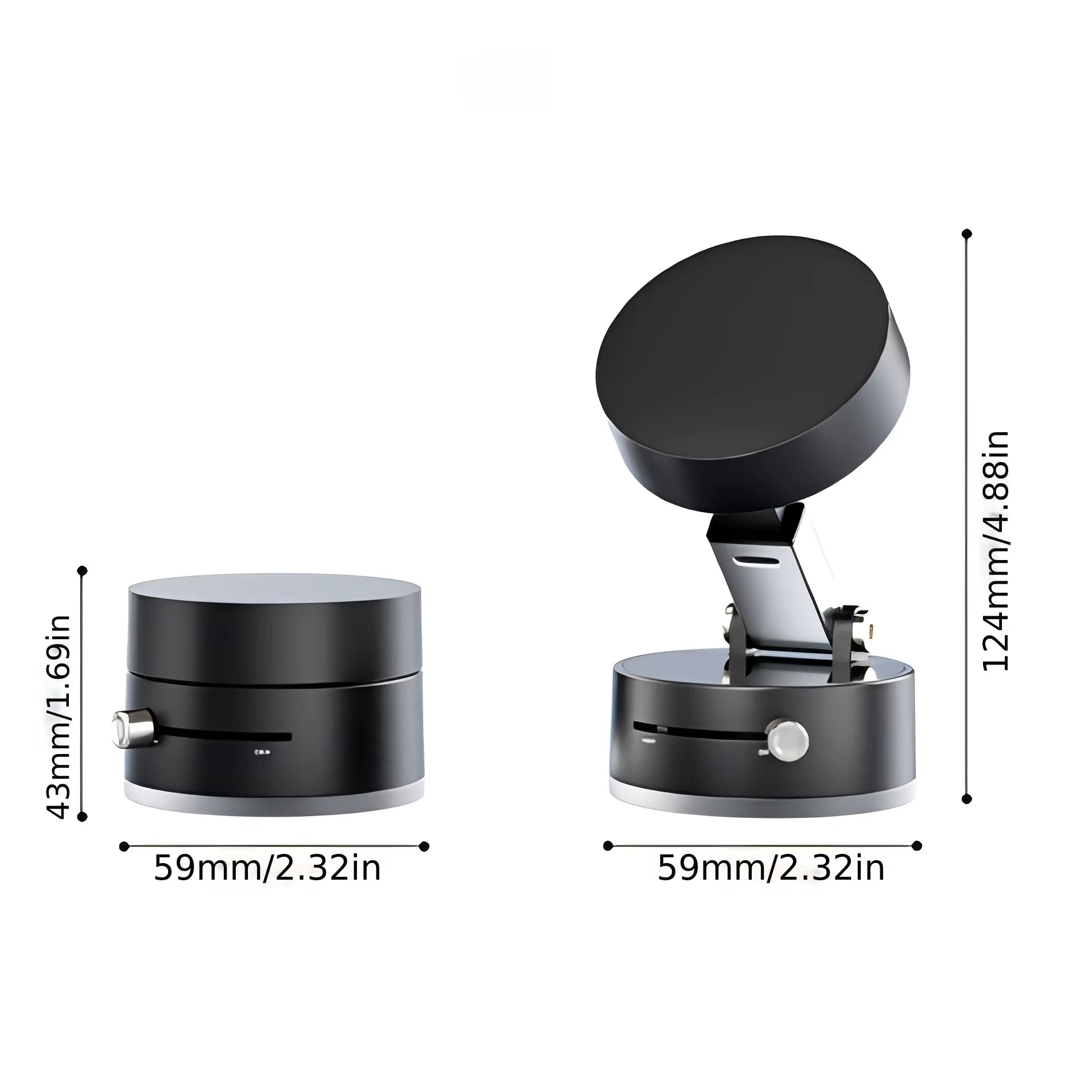 2025 New Magnetic Suction Car Phone Mount Foldable and Retractabl, Hands - Free Magnetic Cell Phone Holder for All Smooth Surface - Revved Up Auto