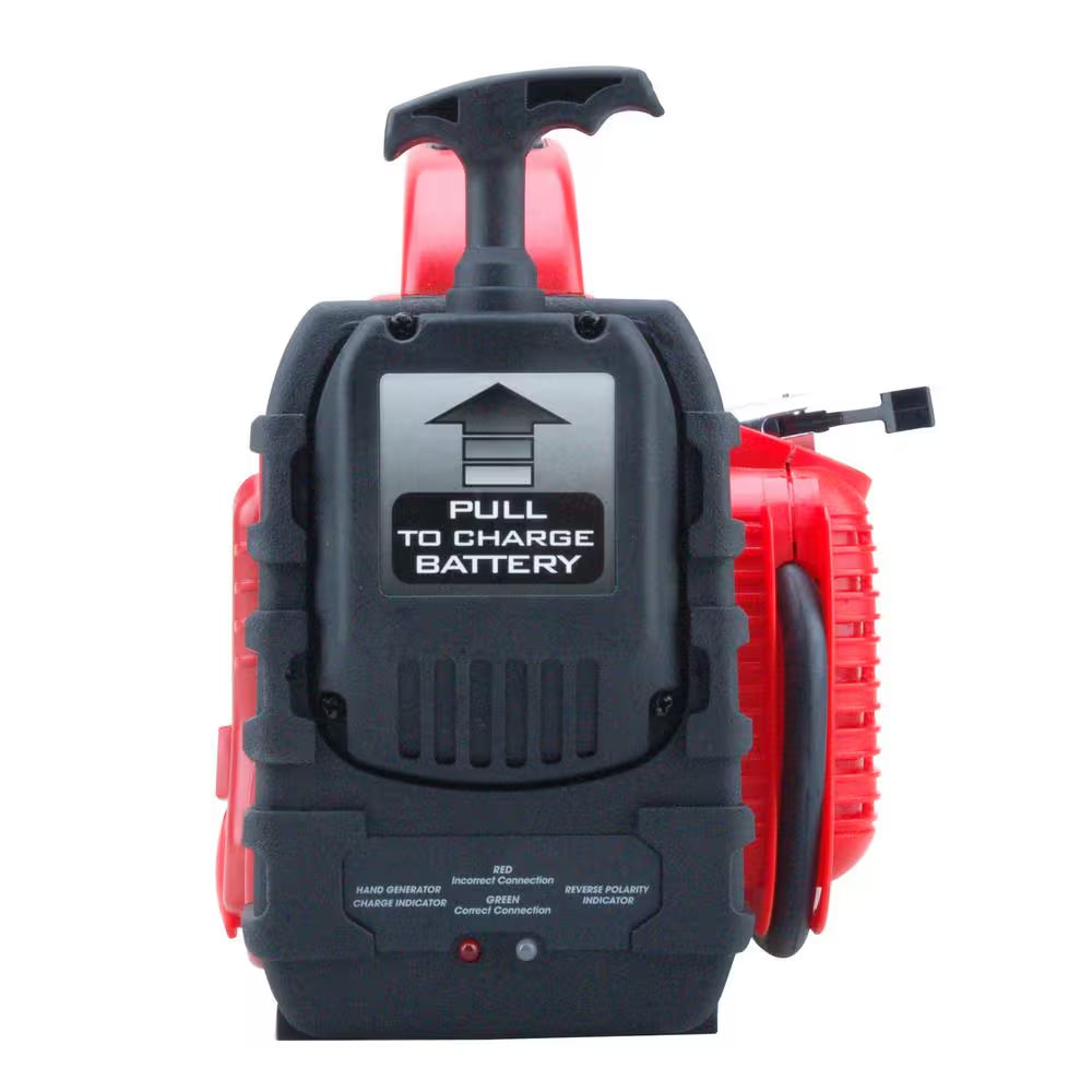 12-Volt/Usb Power 7-In-1 Portable Power Station, Jump Starter, Air Compressor, Manual Generator, Battery Charger