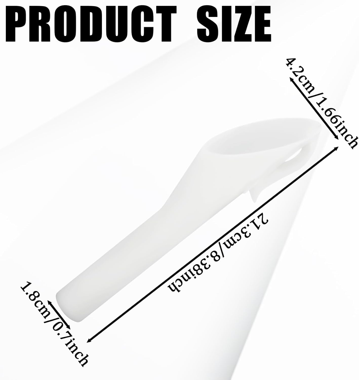 2PCS Capless Gas Tank Funnel，Funnels for Automotive Use OEM#8U5A - 17B068 - EB 1782177 1833948 2050651, Fuel Tank Accessories Compatible with Ford (White) - Revved Up Auto