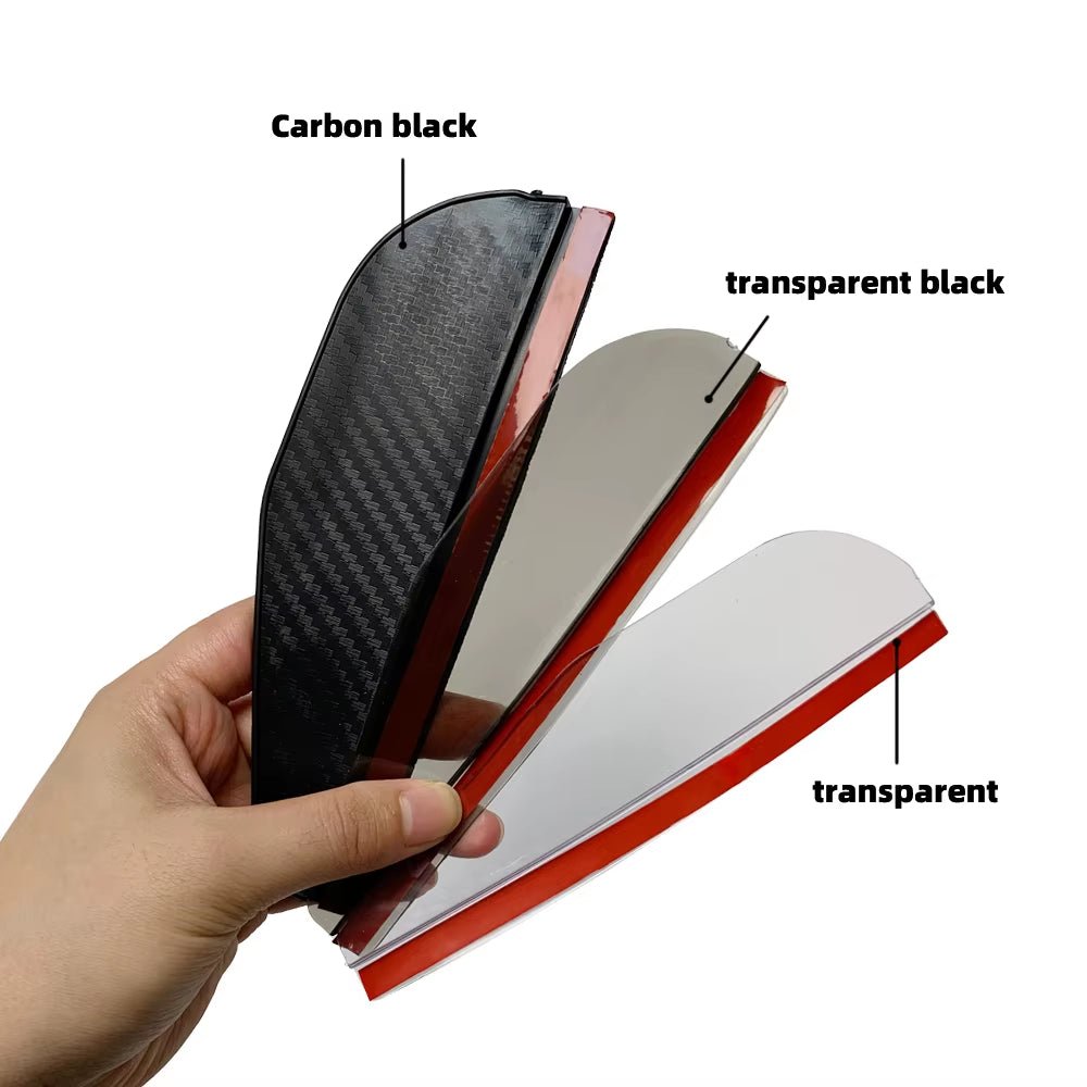 2PCS Car Rearview Mirror Rain Eyebrow Carbon Fiber Sun Visor Shade Cover Protector Clear Vision for Rain Car Mirror Accessories - Revved Up Tools