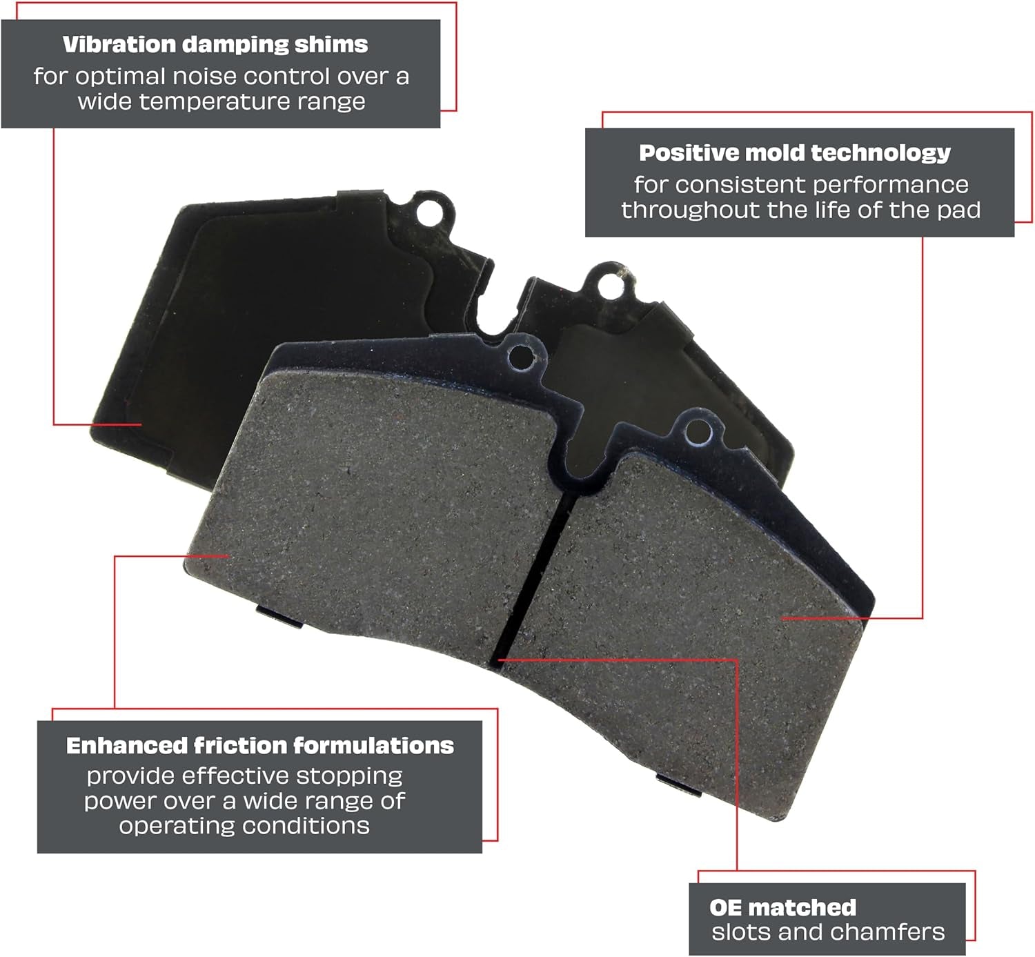 309.07210 Centric Automotive Front Brake Pads for Selected Subaru Model Years - Revved Up Auto