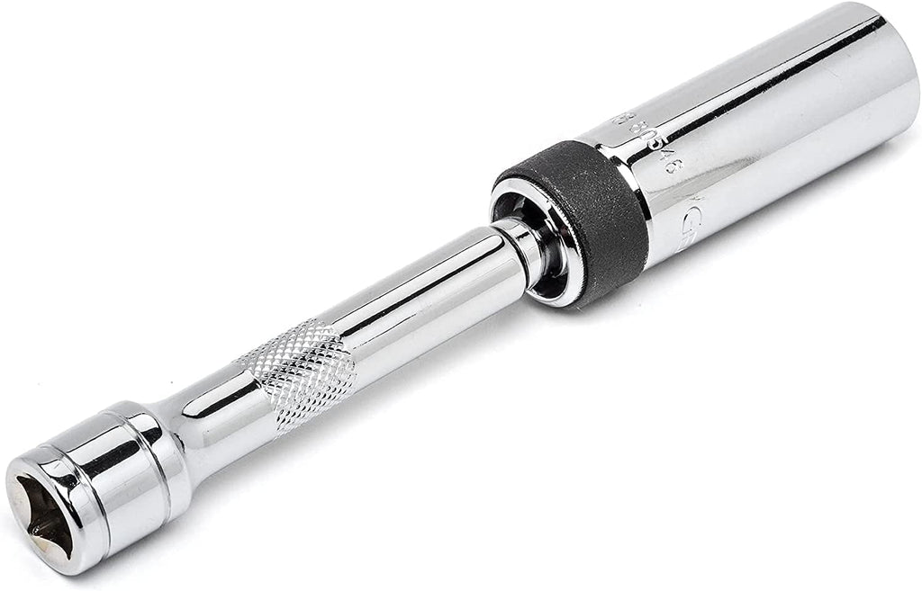3/8" Drive 6 Pt. 5/8" X 6" Magnetic Swivel Spark Plug Socket - 80546 - Revved Up Auto