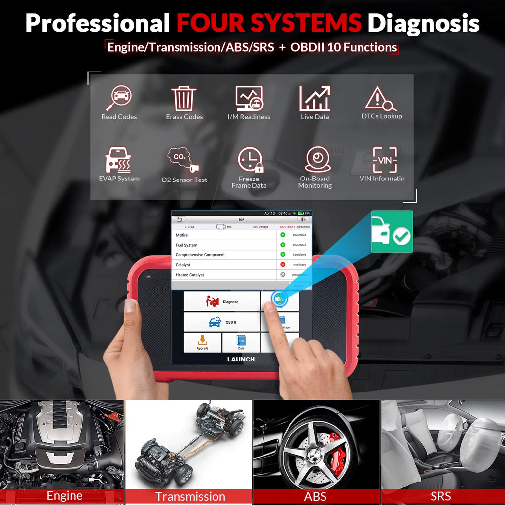 X431 CRP123E OBD2 Car Scanner 3 Resets Engine ABS SRS Transmission Automotive Diagnostic Tools Lifetime Free Update