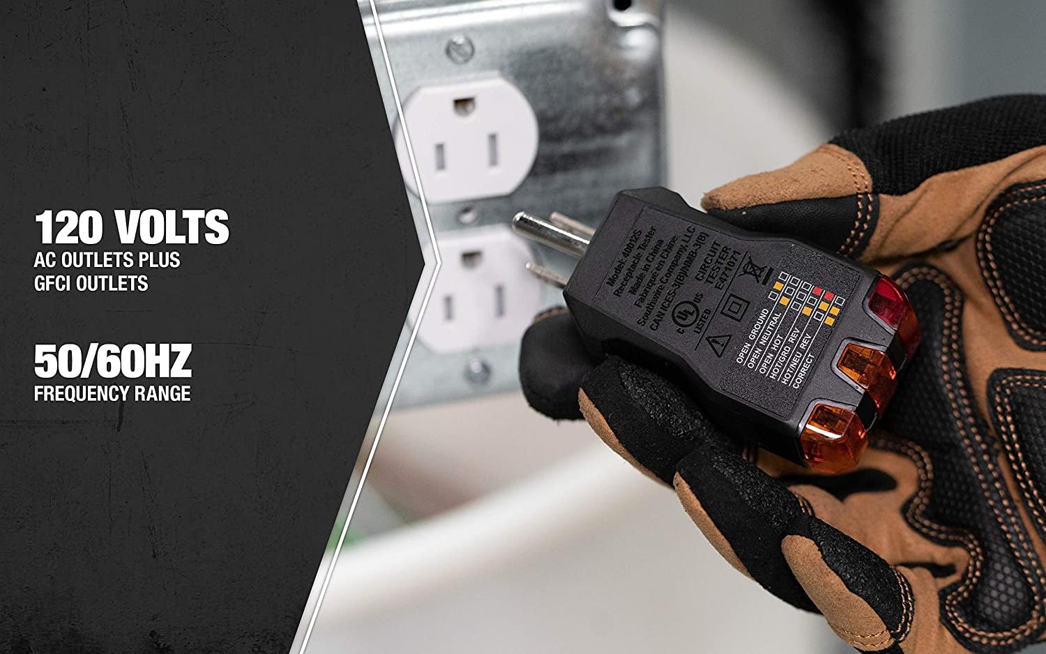40022S Receptacle Tester; Black - Revved Up Auto