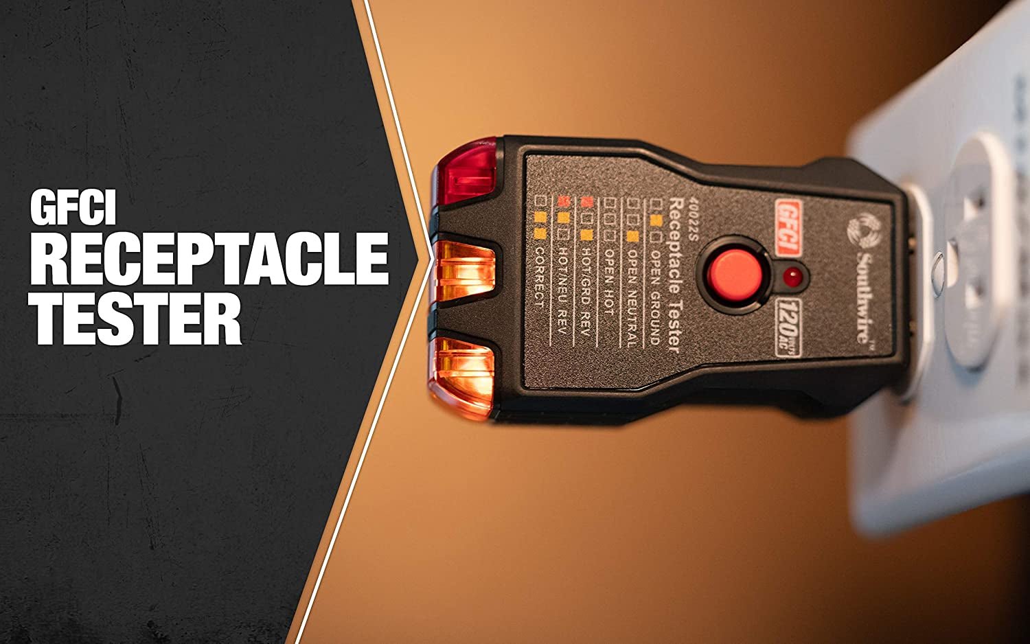 40022S Receptacle Tester; Black - Revved Up Auto