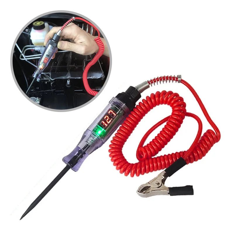 6V 12V 24V Car Truck Voltage Circuit Tester Auto Car Diagnostic Probe Test Pen Light Bulb Electric Measuring Pen Repair Tools - Revved Up Auto