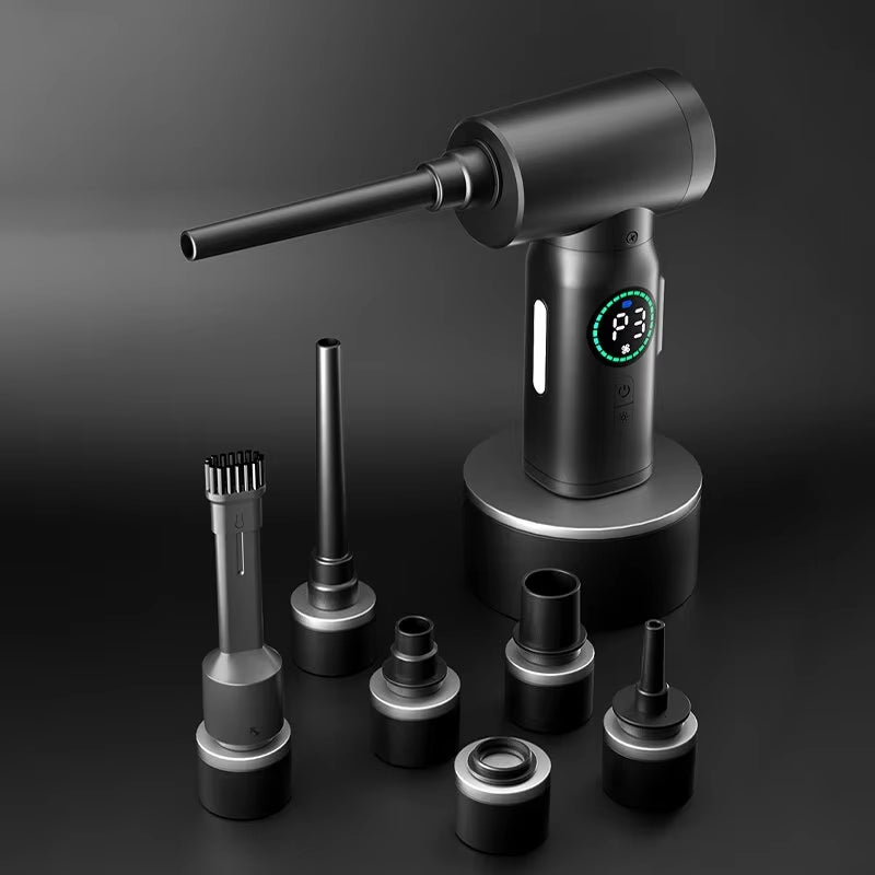 7500Mah Wireless Portable Air Duster Dust Blowing Inflatable 2 in 1 Vehicle Mounted Duster Blowers for Keyboard Computer Cleani - Revved Up Auto