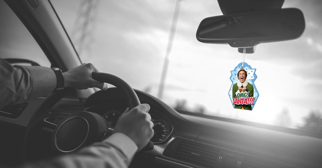 Elf Movie OMG Santa Automotive Air Fresheners for Vehicles | Christmas Cookie Scent (6-Pack) | Made in the USA