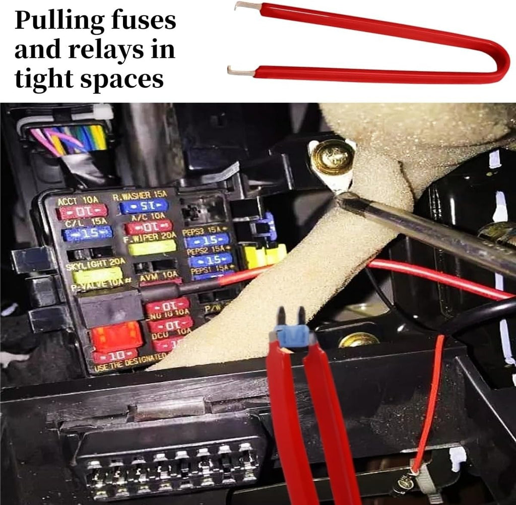 Relay Tester Puller Tool, Fuse Puller Pliers, 4-Pack Automotive Tool, Relay Pull