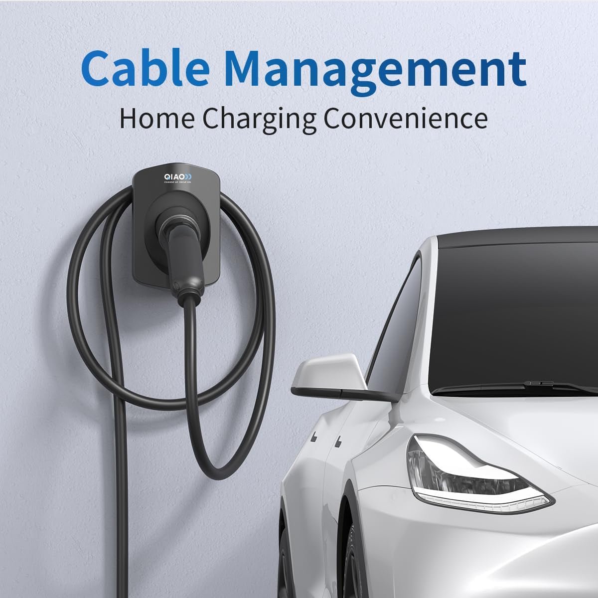 All - In - One Charger Holder for Tesla - Cable Holder Wall Mount for Tesla Charging Stations, Cable Organizer Gift for Garage - Revved Up Auto