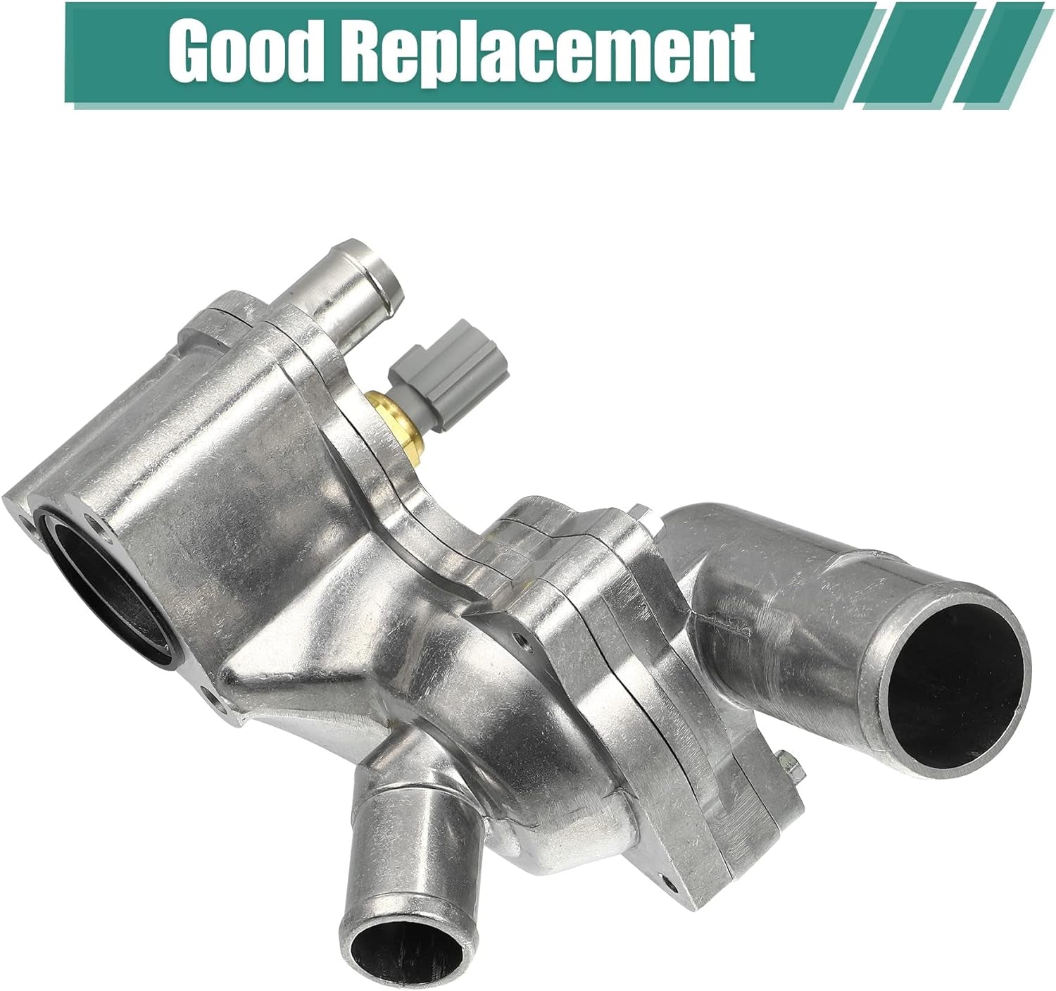 Aluminum Alloy Thermostat Assembly with Housing Sensor for Ford for Mustang 4.0L 2005 2006 2007 2008 2009 2010 5R3Z8592BA - Revved Up Tools