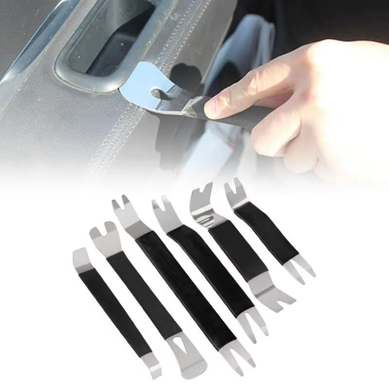 Auto Trim Removal Tool Kit 6X Automotive Trim Removal Tool Set Trim Tool Kit Multi - Function Auto Body Tools for Car Door Clip - Revved Up Auto