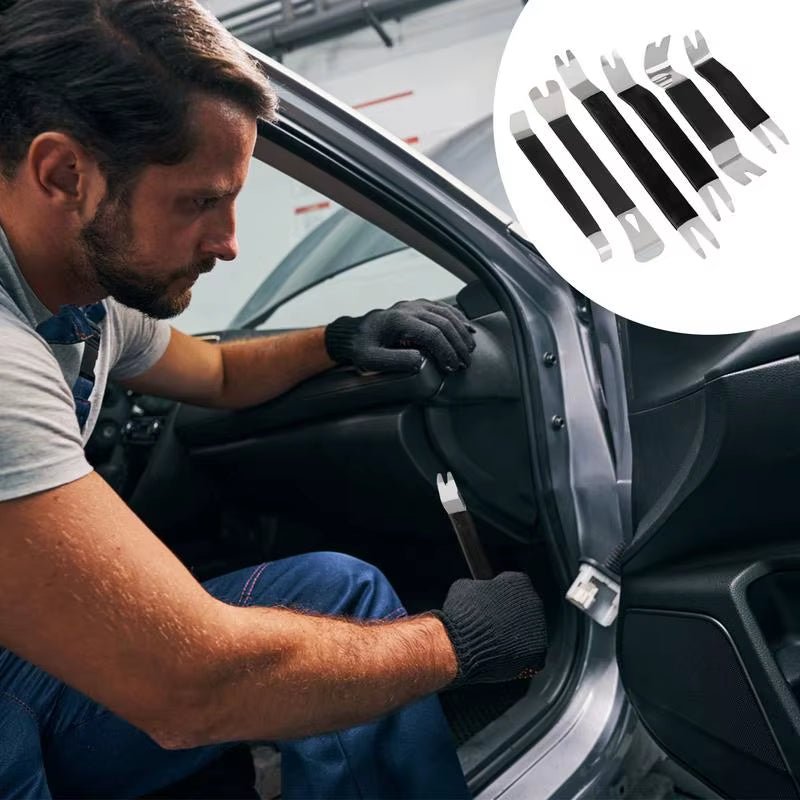 Auto Trim Removal Tool Kit 6X Automotive Trim Removal Tool Set Trim Tool Kit Multi - Function Auto Body Tools for Car Door Clip - Revved Up Auto