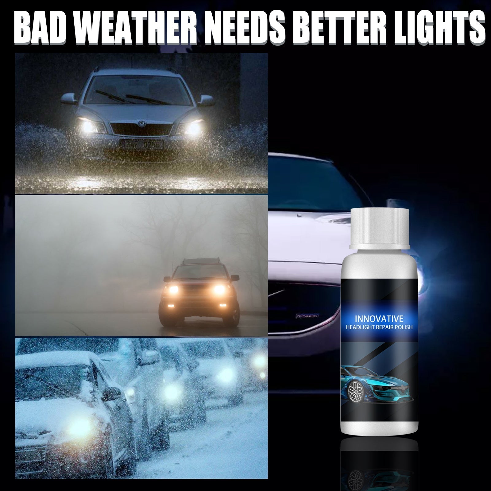 Automotive Headlight Repair Fluid - Revved Up Tools