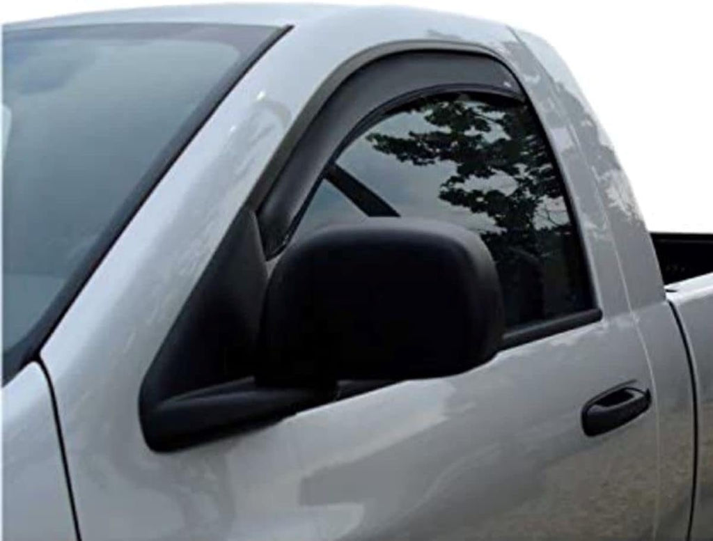 [AVS] In - Channel Rain Guards for 1999 - 2007 Mazda B3000; 1999 - 2009 Mazda B4000 Extended Cab; 1999 - 2011 Ford Ranger Supercab | Window Vent Visors, 2 Pcs. - Smoke | 192083 - Revved Up Auto