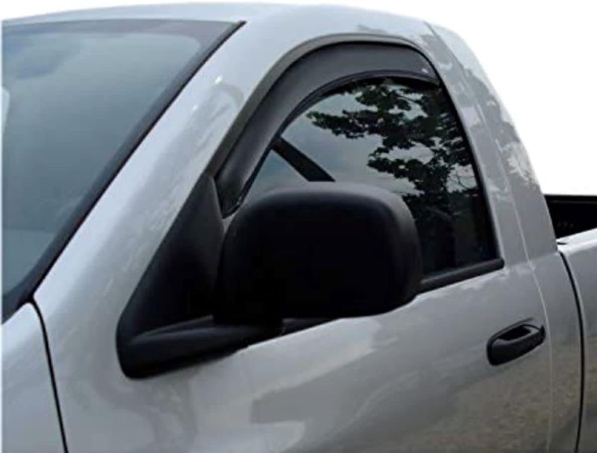 [AVS] In - Channel Rain Guards for 1999 - 2007 Mazda B3000; 1999 - 2009 Mazda B4000 Extended Cab; 1999 - 2011 Ford Ranger Supercab | Window Vent Visors, 2 Pcs. - Smoke | 192083 - Revved Up Auto