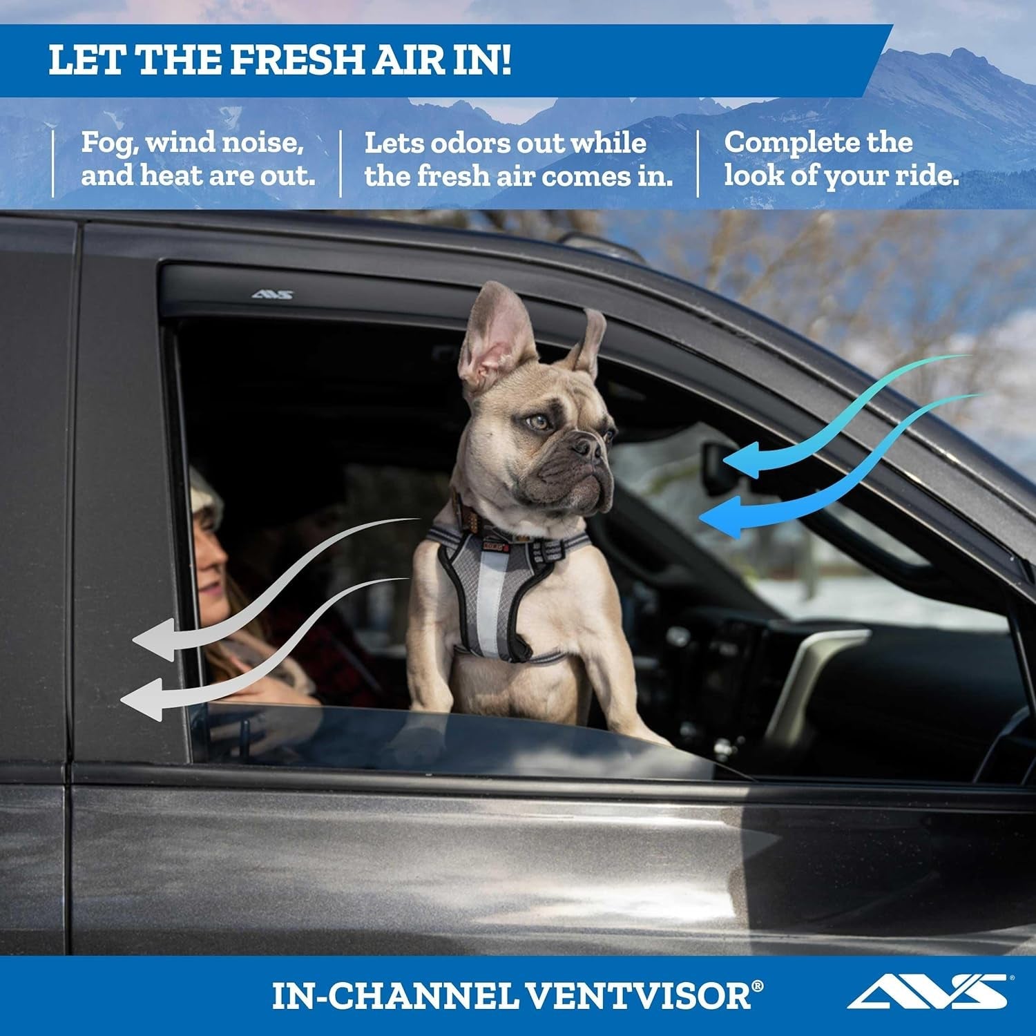 [AVS] In - Channel Rain Guards for 1999 - 2007 Mazda B3000; 1999 - 2009 Mazda B4000 Extended Cab; 1999 - 2011 Ford Ranger Supercab | Window Vent Visors, 2 Pcs. - Smoke | 192083 - Revved Up Auto