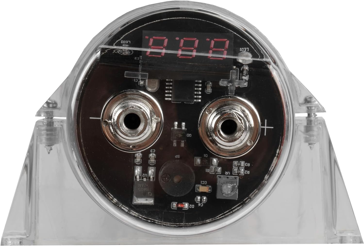 BB1D 1.0 Farad Car Audio Power Capacitor with Red Digital Voltage Display - Revved Up Tools