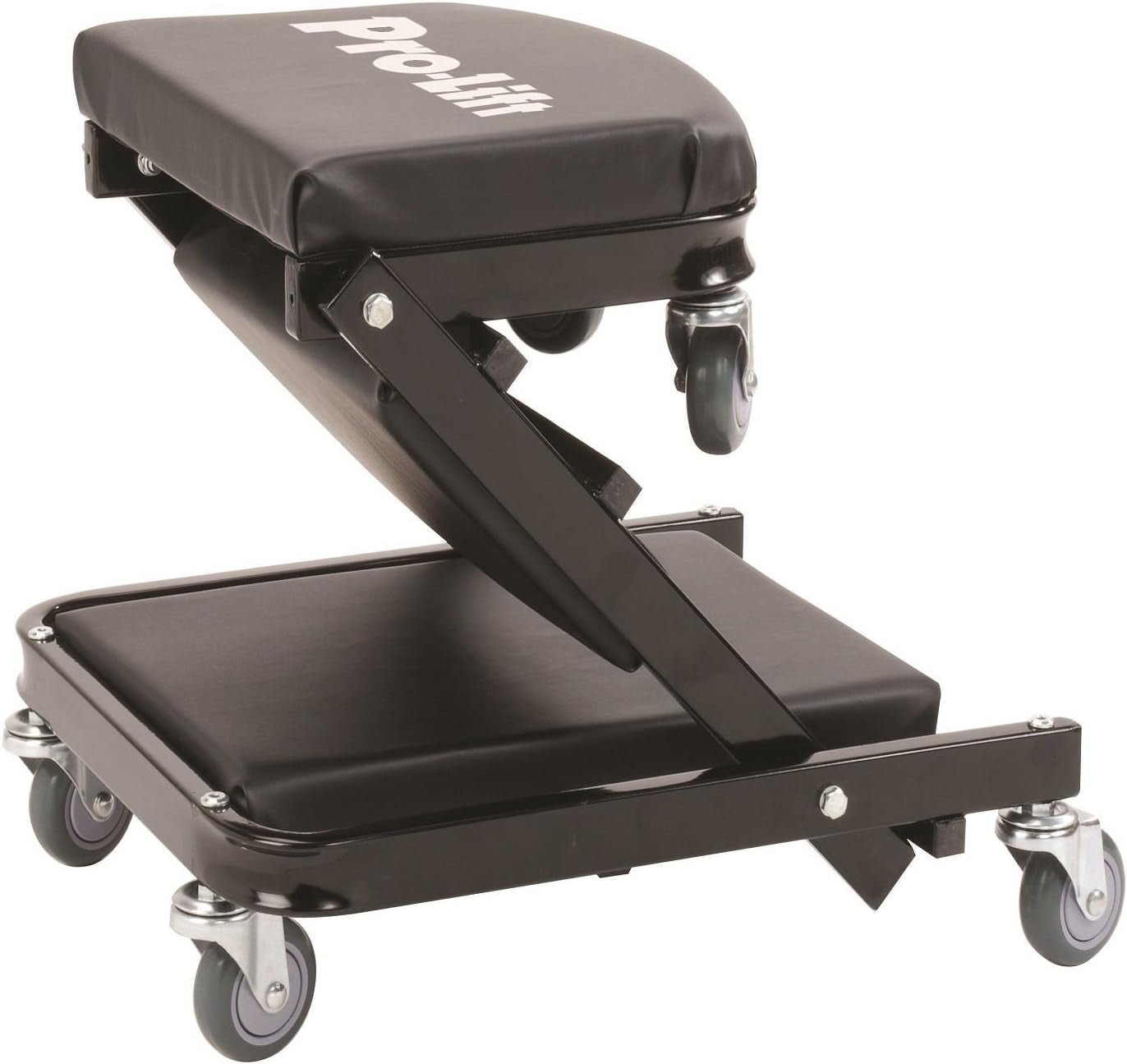 C - 9100 Black 40" Foldable Z Creeper (450 Pounds) - Revved Up Auto