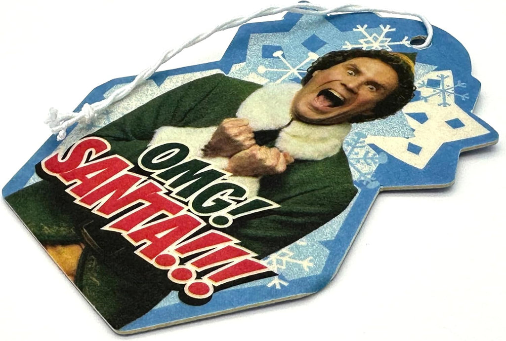 Elf Movie OMG Santa Automotive Air Fresheners for Vehicles | Christmas Cookie Scent (6-Pack) | Made in the USA
