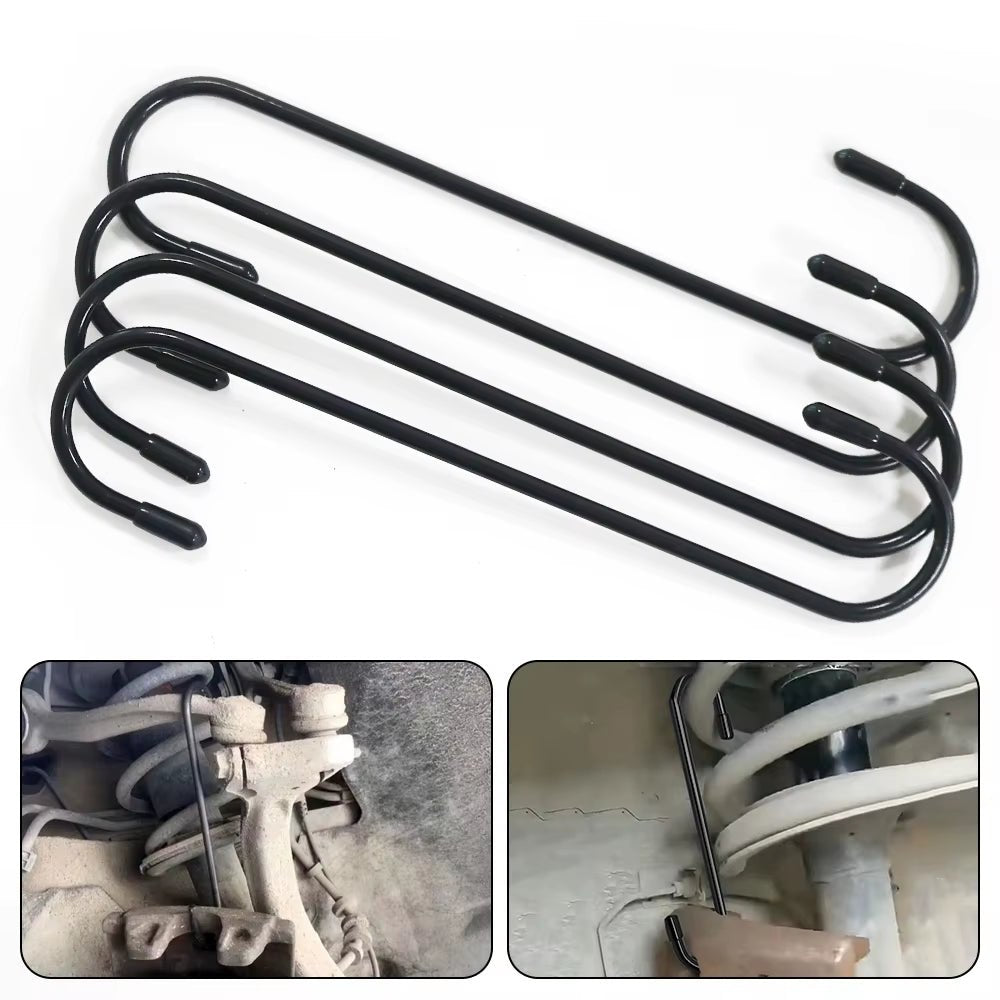 Car Brake Brake Hook Caliper Hook with Cap Brake Pad Replacement S - Shape Brakes Distributor Cylinder Hook Universal Tool - Revved Up Auto