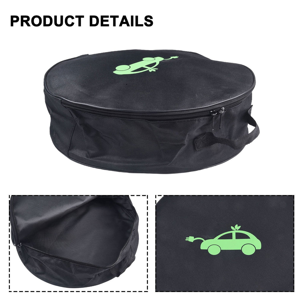 Car Charging Cable Storage Bag Jumper Carry Bag for Electric Vehicle Charger - Revved Up Auto