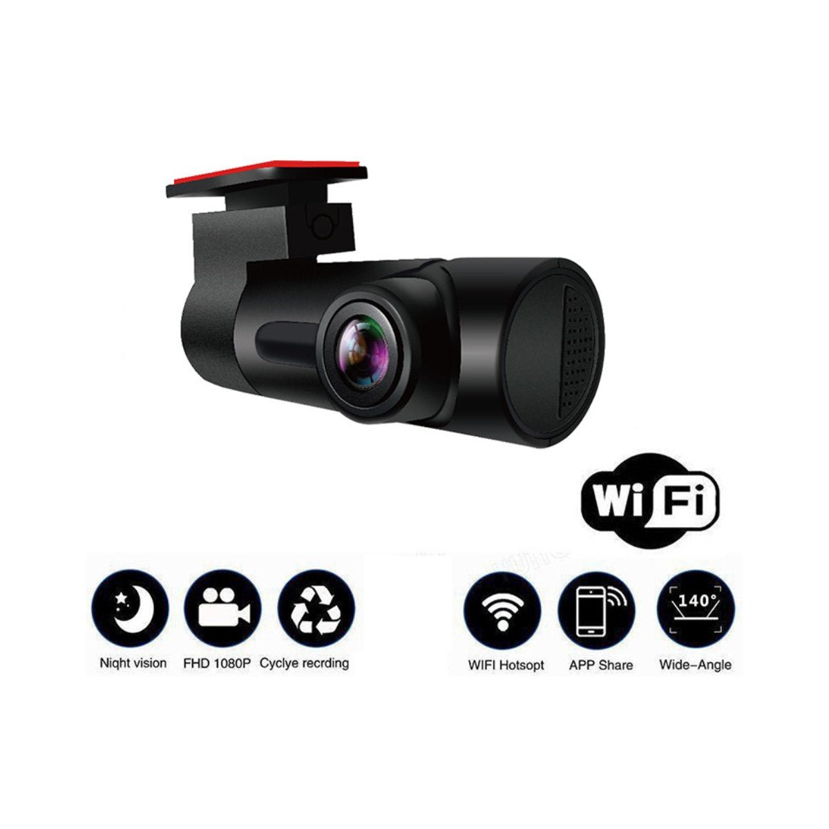 Car Dash Cam with WIFI and App - Revved Up Tools