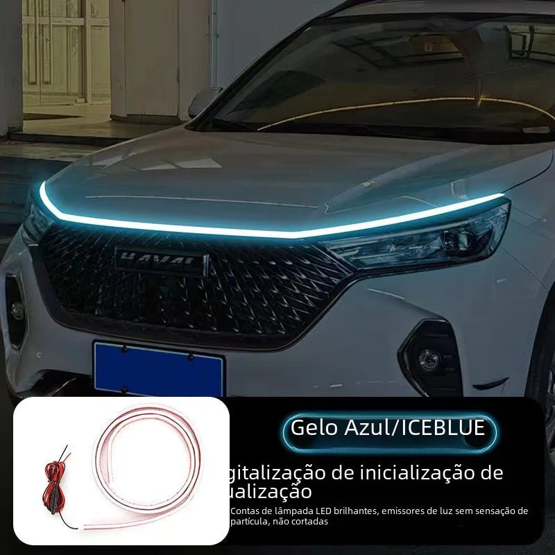 Car Start Scan LED Daytime Running Lights with Hood Decor - Revved Up Tools