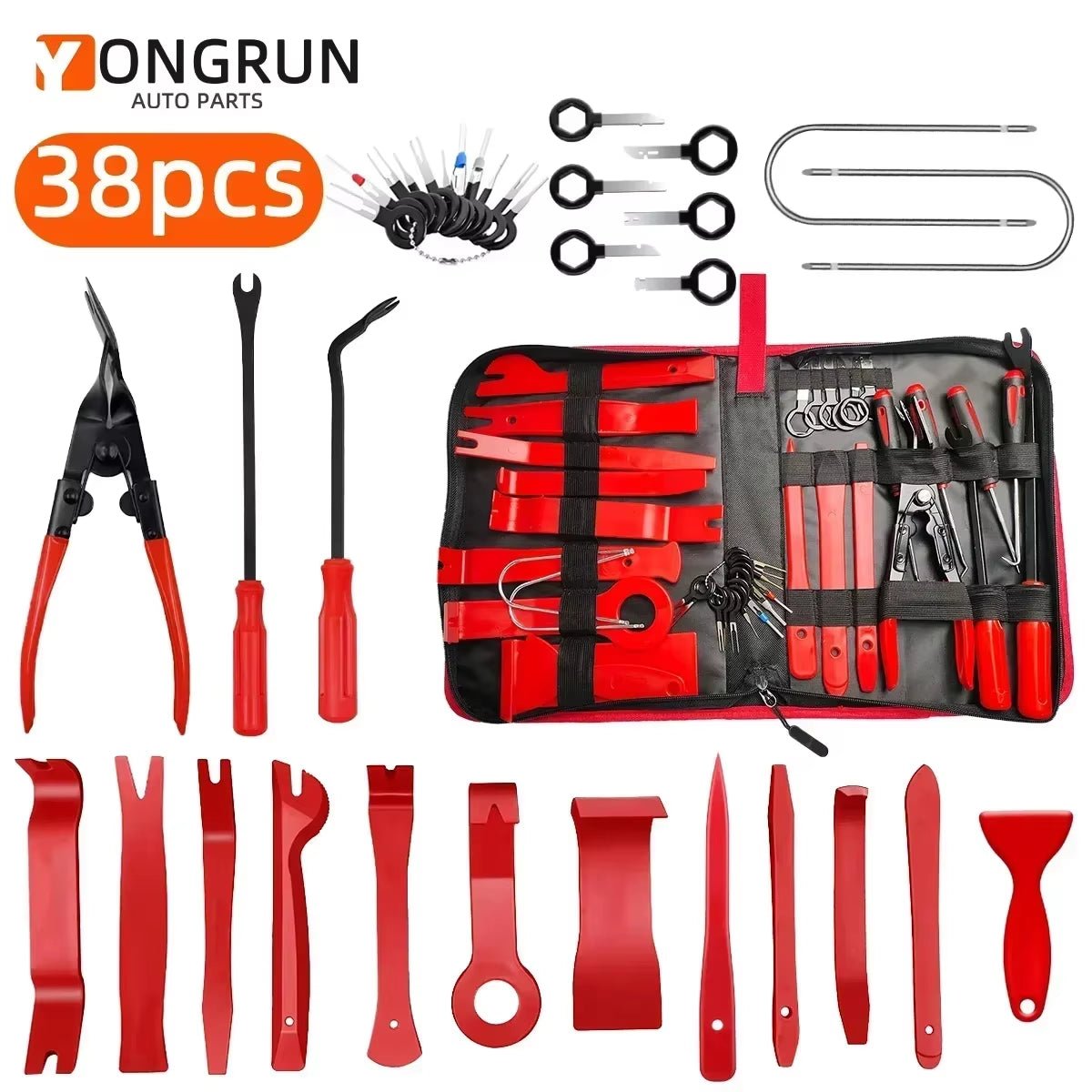 Car Tools Car Interior Disassembly Kit Panel Trim Removal Tool Car Plastic Dismantlers Hand Complete Case Tool - Revved Up Auto
