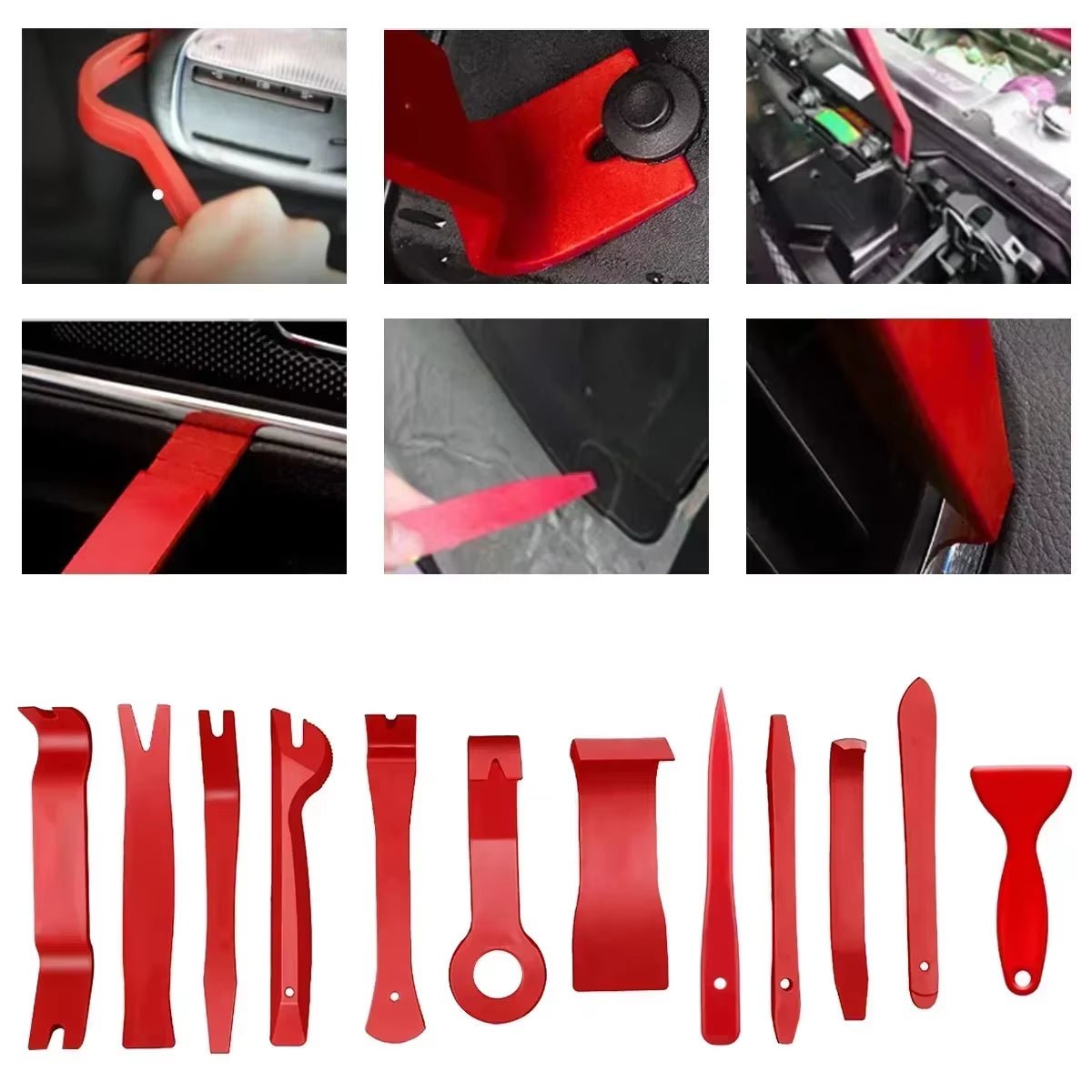 Car Tools Car Interior Disassembly Kit Panel Trim Removal Tool Car Plastic Dismantlers Hand Complete Case Tool - Revved Up Auto