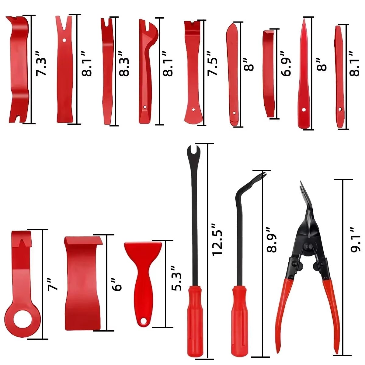 Car Tools Car Interior Disassembly Kit Panel Trim Removal Tool Car Plastic Dismantlers Hand Complete Case Tool - Revved Up Auto