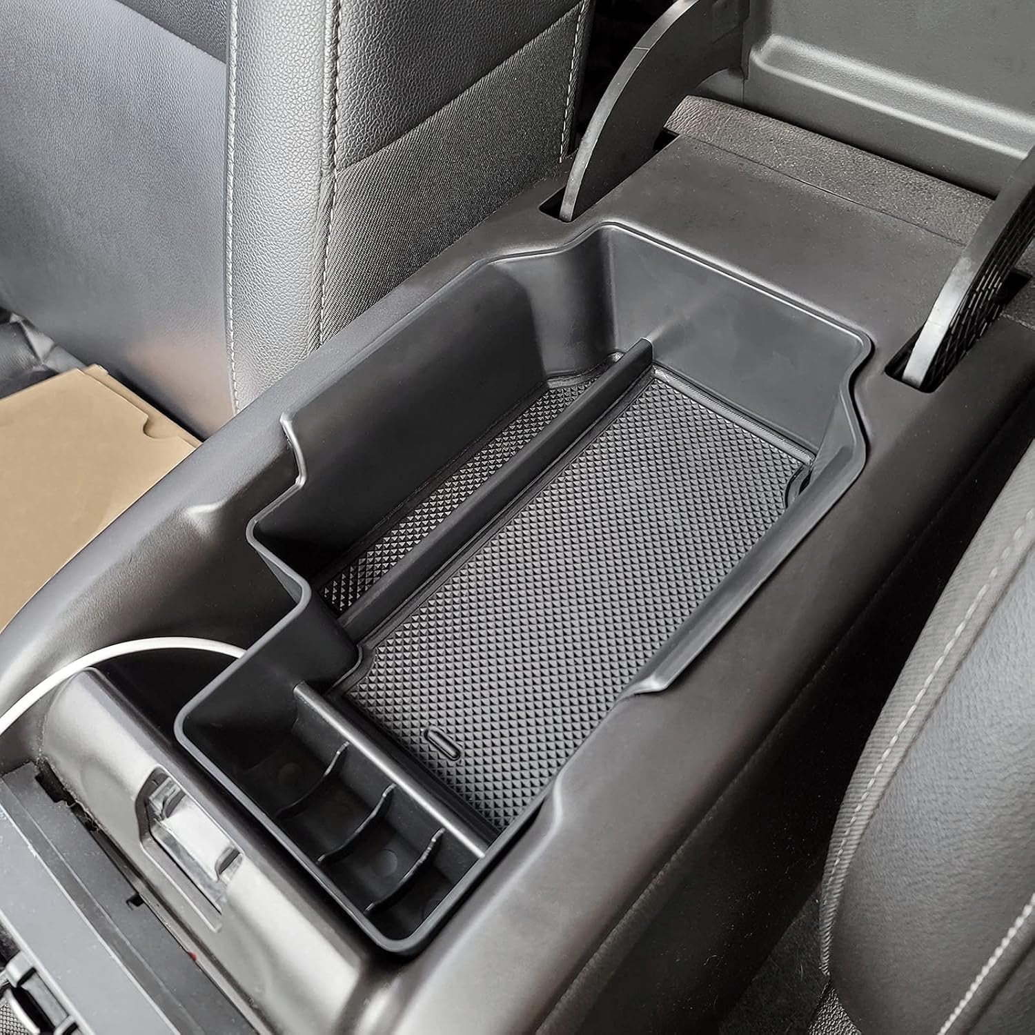 Center Console Organizer Compatible with Chevy Colorado/Gmc Canyon 2015-2021 2022, Armrest Insert Tray Secondary Storage Box-Black - Revved Up Tools