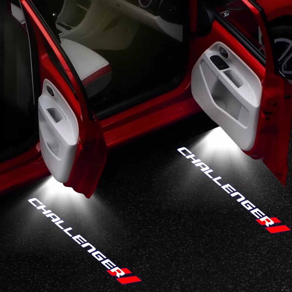 Charger Badge Door Light 2Pcs Projectors Ghost Shadow Light for Dodge Charger Car - Styling Dodge Door Light Carpet Courtesy Lamp - Revved Up Auto