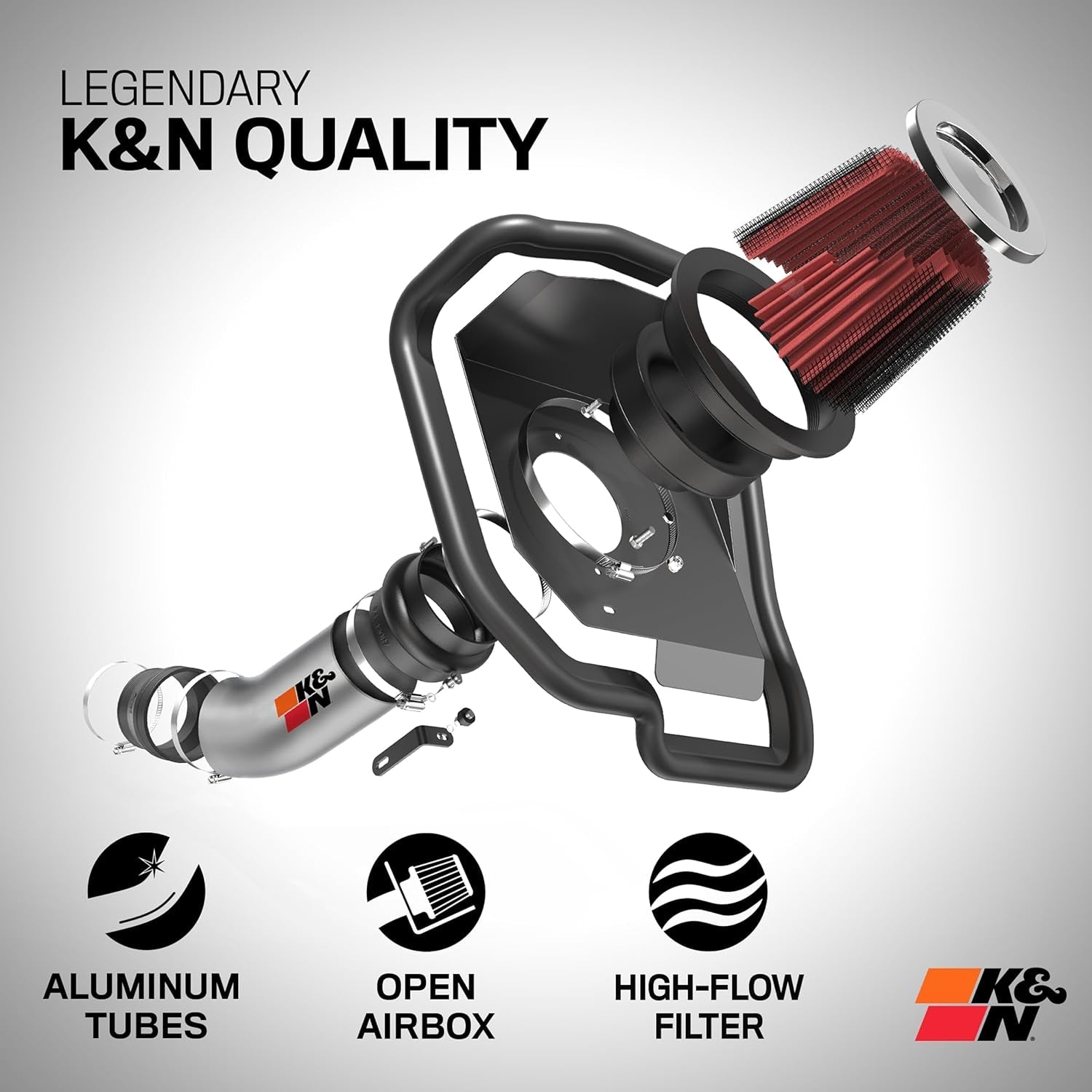 Cold Air Intake System: High-Flow Air-Filter, Increase Performance & Horsepower: Compatible with 2011-2015 MINI Cooper S; 2011-2012 MINI Cooper S Clubman; 2012 MINI Cooper S Countryman, 69-2023TS - Revved Up Tools