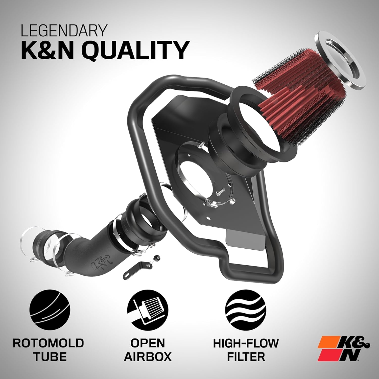 Cold Air Intake System: High-Flow Air Filter, Increase Performance & Towing: Compatible with 2007-2010 Chervlot/Gmc: Silverado 2500 & 3500, Sierra 2500 & 3500, 57-3066 - Revved Up Tools