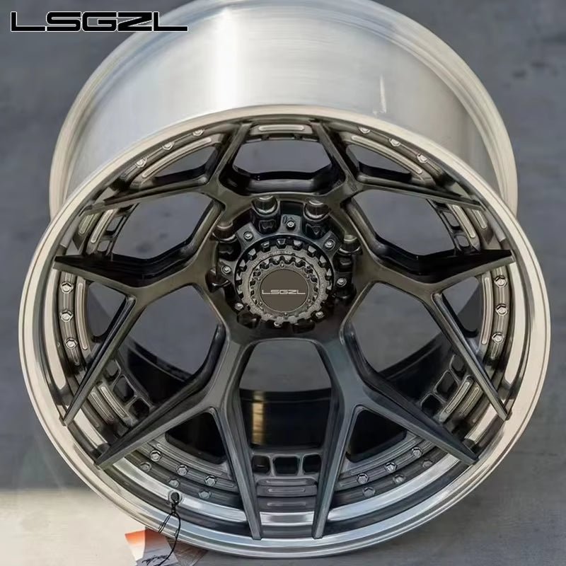 Custom Monoblock 2 Piece Luxury Forged Alloy Deep Concave Car Wheel 5X114.3 5X120 5X130 5X112 15 18 19 20 22 Inch Rim - Revved Up Tools