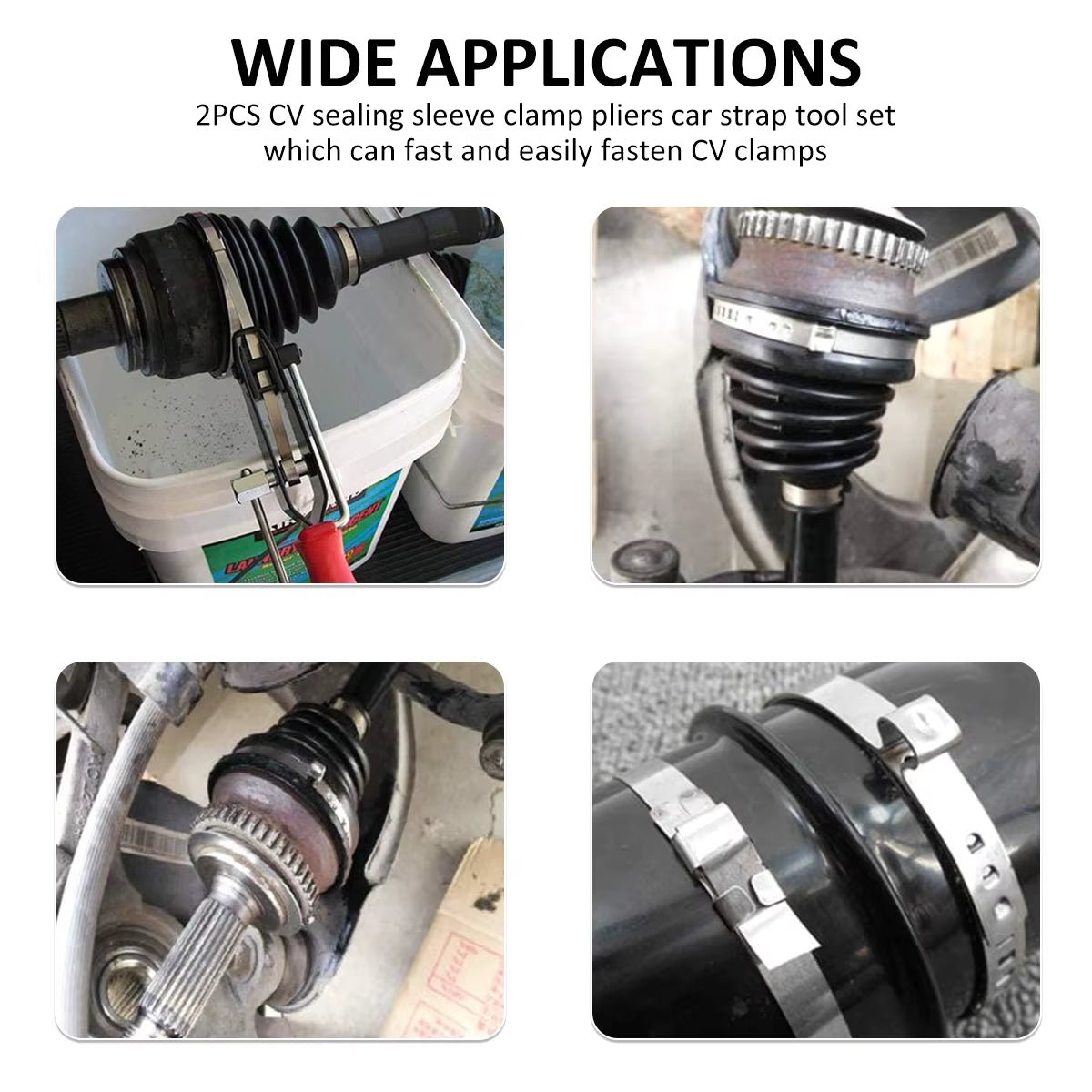 CV Joint Boot Clamp Pliers Car Banding Hand Tool Kit Auto Hose Axle Pliers Guide Belt Repair Installation Clamp Car Repair Tool - Revved Up Auto