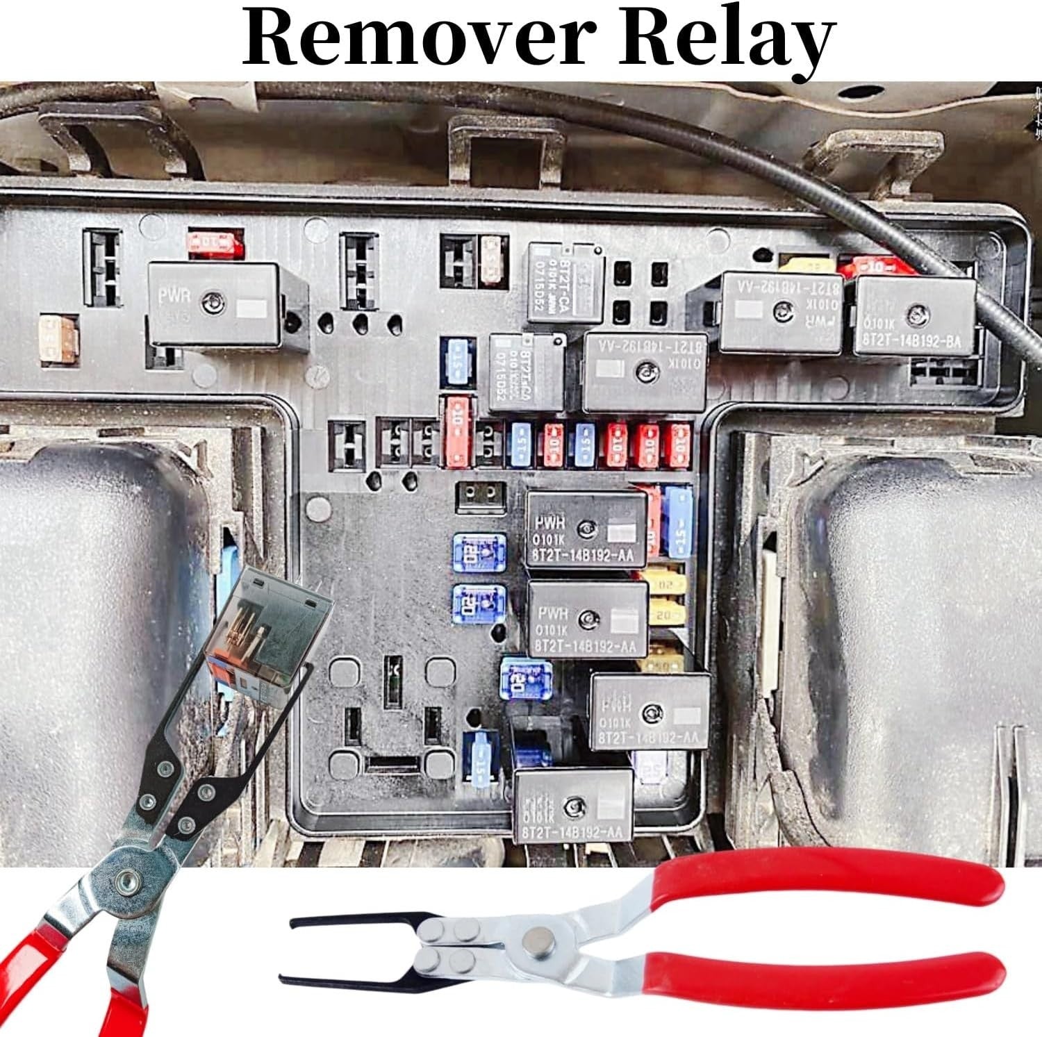 Relay Tester Puller Tool, Fuse Puller Pliers, 4-Pack Automotive Tool, Relay Pull