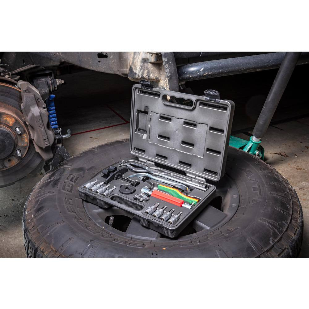 Disc and Drum Brake Service Kit with Case (15-Piece)