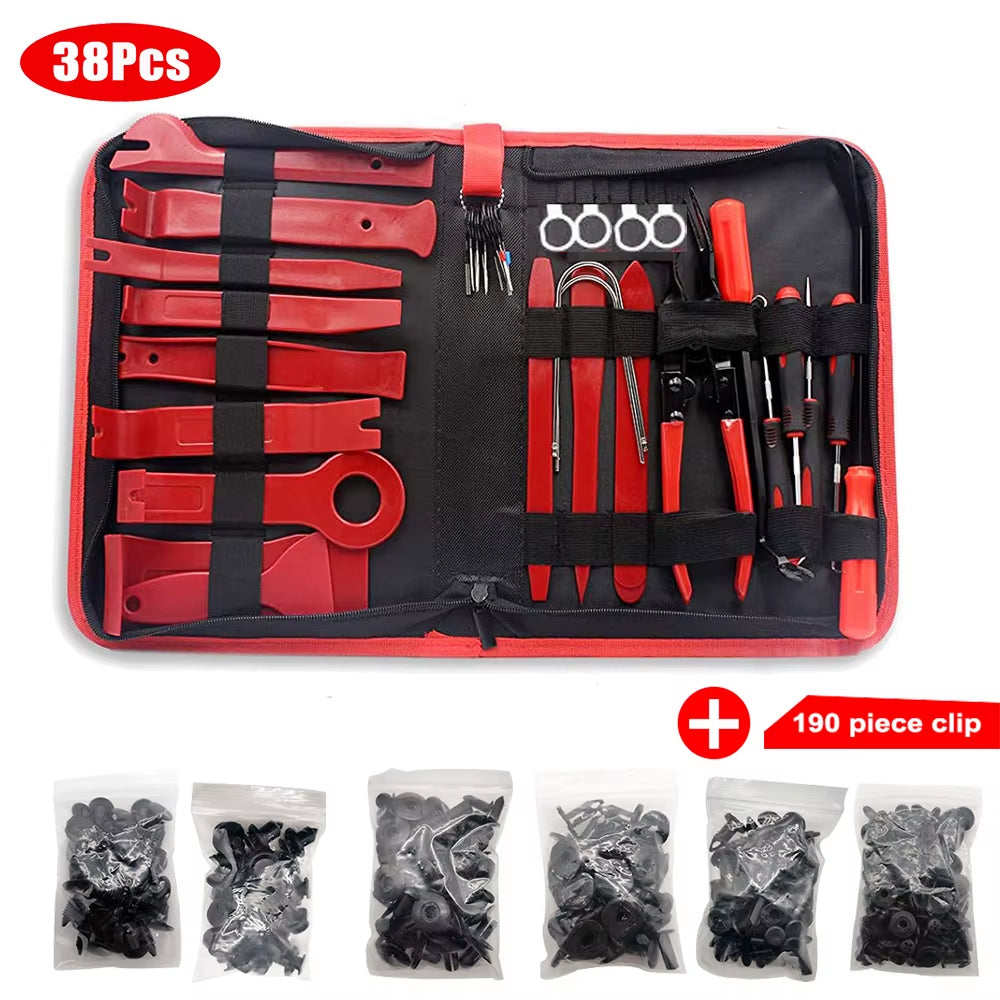 Automotive Tools Car Interior Disassembly Blades Kit Door Panel Trim Removal Repair Plastic Clips Puller Diy Workshop Tool