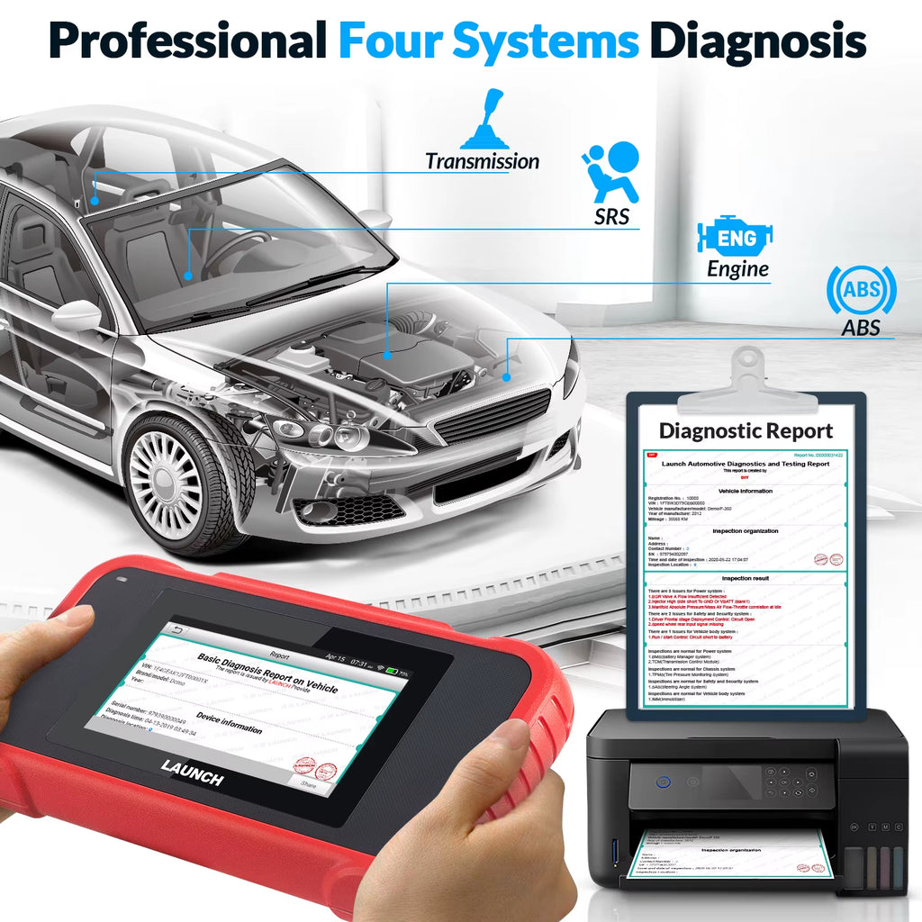X431 CRP123E OBD2 Car Scanner 3 Resets Engine ABS SRS Transmission Automotive Diagnostic Tools Lifetime Free Update