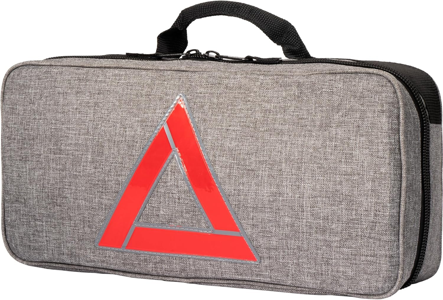Emergency Car Kits for Vehicles - Roadside Emergency Car Kit (104 Pieces) - Car Kits for Emergency - Roadside Car Kit with Jumper Cables and Mini First Aid Kit - Gray Bag - Revved Up Tools