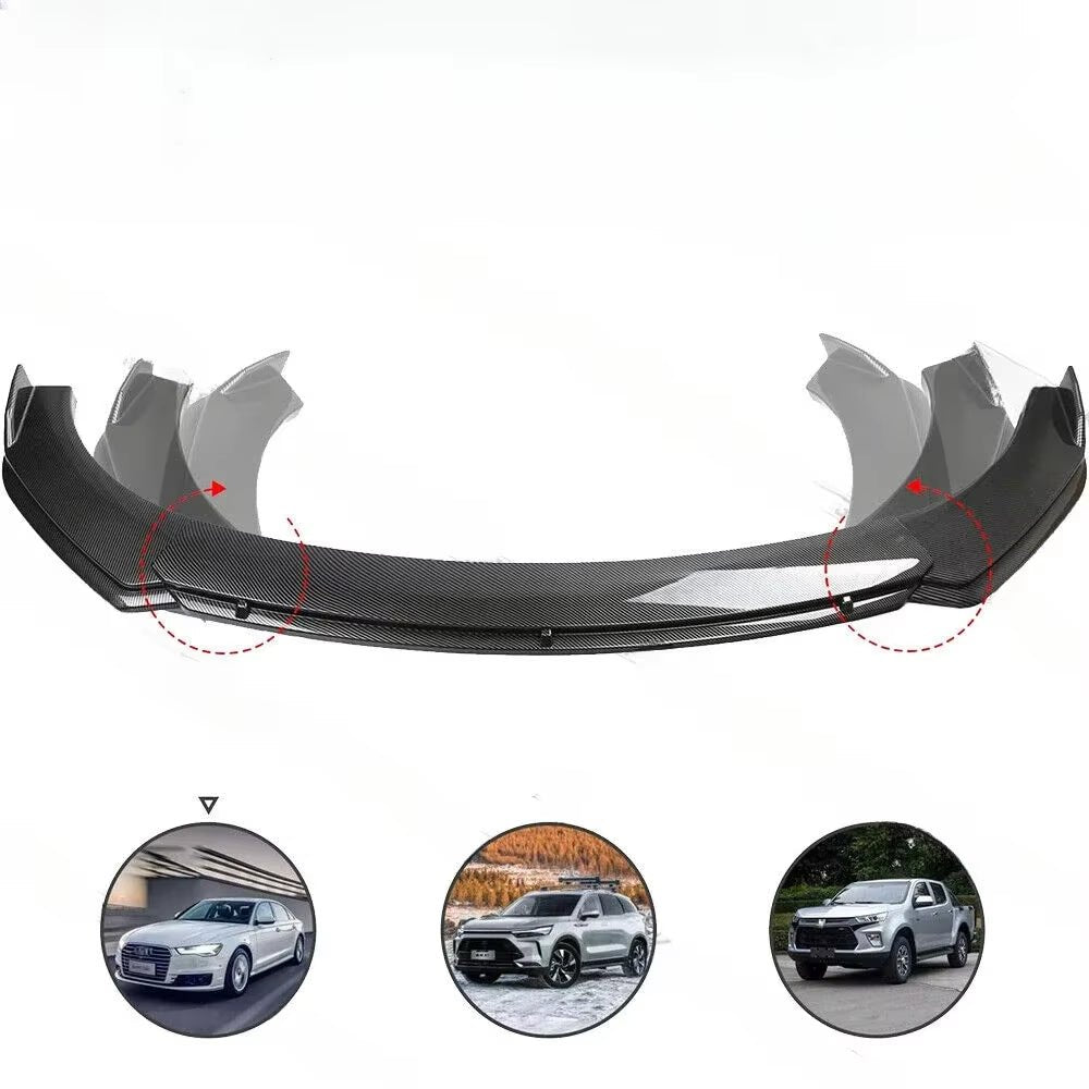 For Audi A5 S5 A4 A6 A7 Car Lower Front Bumper Lip Splitter Spoiler Carbon Fiber Body Kits Accessories Auto Parts Tuning - Revved Up Tools