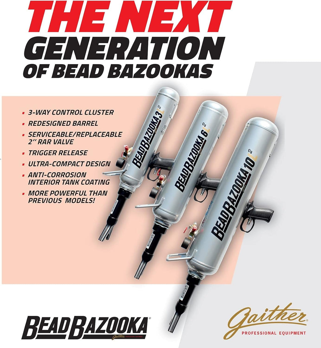 Gaither Handheld Bead Bazooka - 2Nd Generation, Bead Seater Tool with Rapid Air Release, for Passenger, Commercial, and Agricultural Vehicles - Revved Up Auto