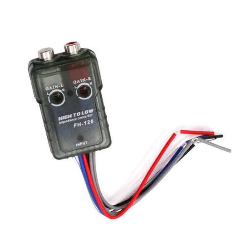High-Performance Car Stereo Speak Hi-Low Converter RCA Adapter Quick-Connection for Auto Car Durable - Revved Up Tools