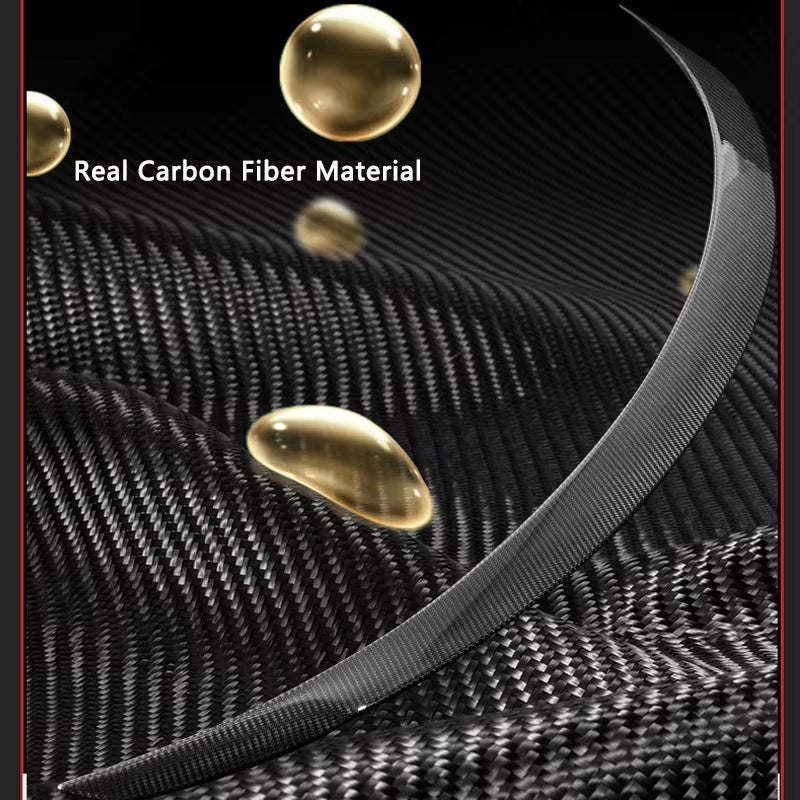 High Performance Real Carbon Fiber Spoiler for Tesla Model 3 Highland 2024 Car Original Trunk Tail Wing Car Exterior Accessories - Revved Up Tools